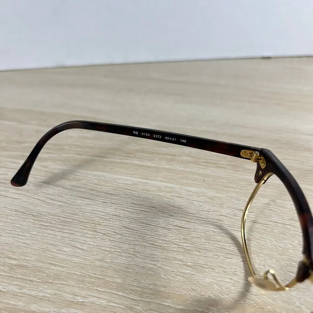 Ray-Ban RB5154 2372 Eyeglasses PARTS ONLY Tortoise Shell Frames 49-21-140